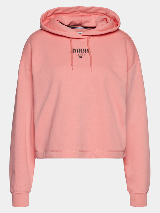 Tommy Jeans Tommy Jeans Majica dugih rukava Essential Logo DW0DW17797 Ružičasta Relaxed Fit