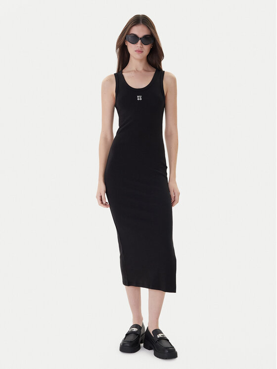 HUGO Hugo Sukienka codzienna Nalimera 50514521 Czarny Slim Fit