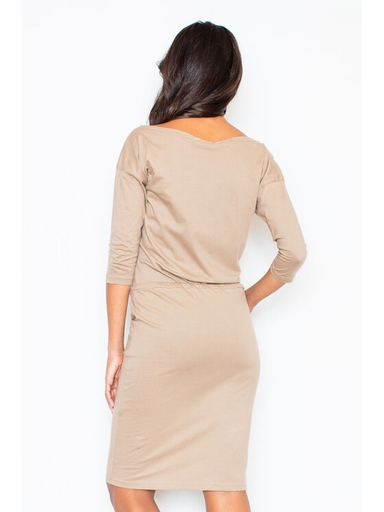FIGL FIGLFIGL Vestito M203 Beige Regular Fit