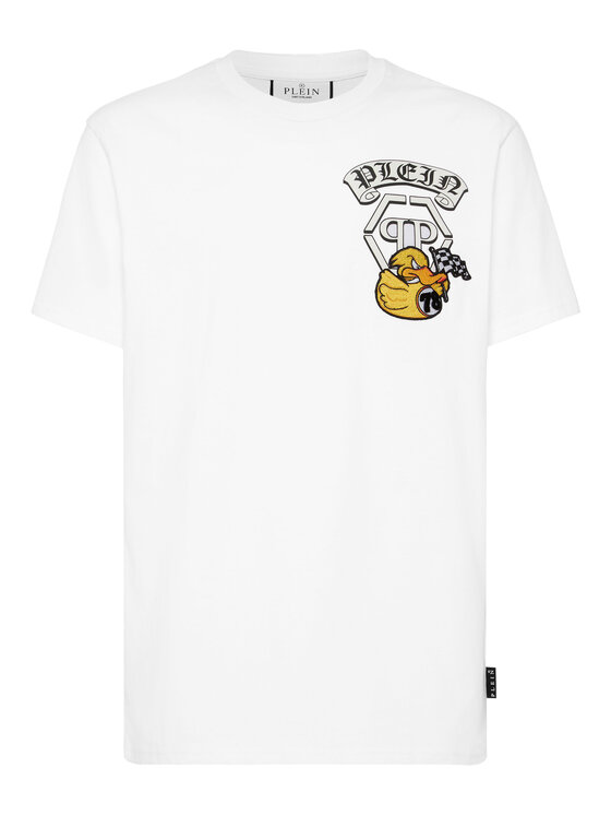 PHILIPP PLEIN PHILIPP PLEIN T-Shirt 24343 Biały Regular Fit
