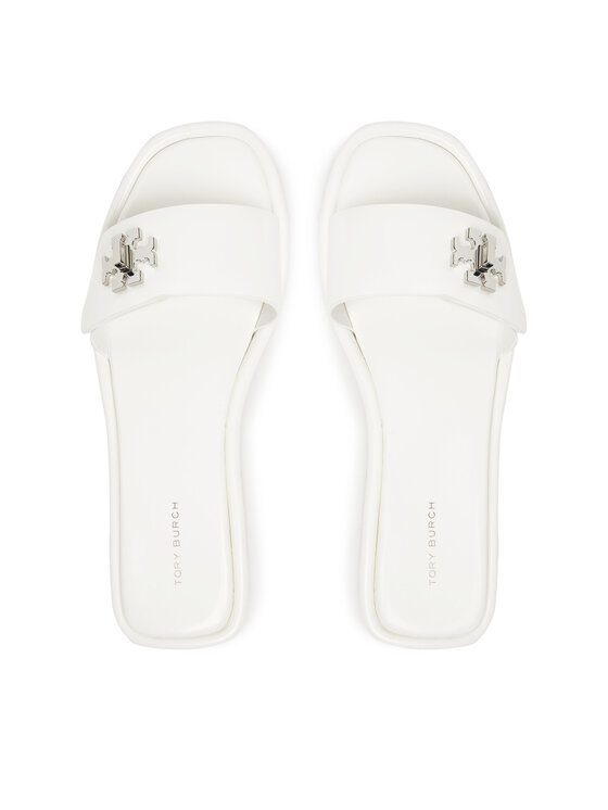 Tory Burch Tory Burch Iešļūcenes T Lock Slide 164676 Balts