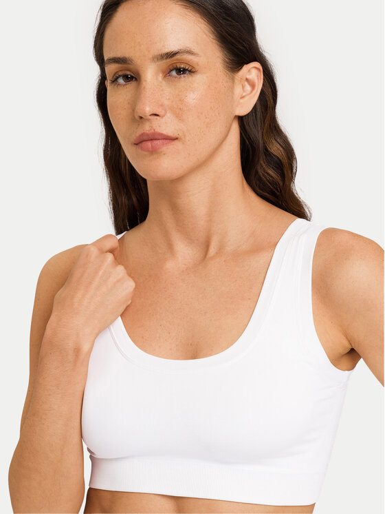 Hanro Hanro Sutien top Touch Feeling 71806 Alb