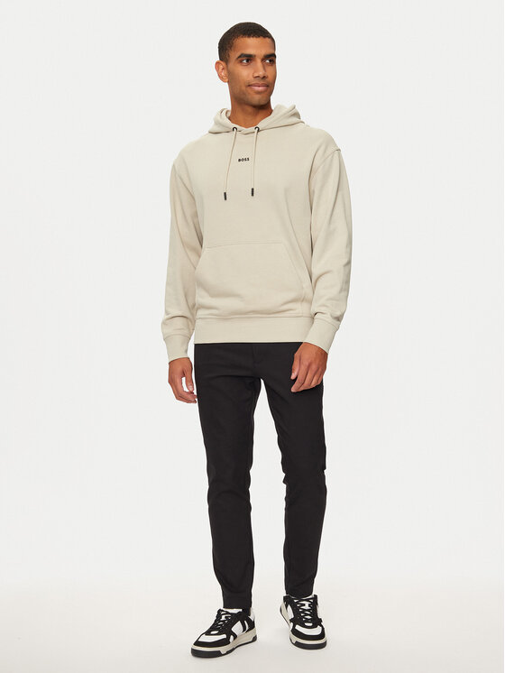 BOSS Boss Majica dugih rukava WeSmallhood 50514530 Bež Regular Fit