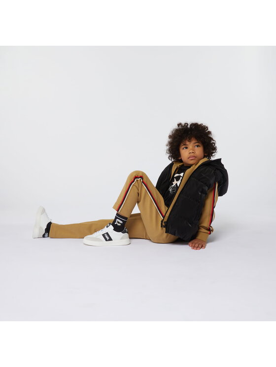 Karl Lagerfeld Kids Karl Lagerfeld Kids Spodnie dresowe Z30260/239 Brązowy Regular Fit