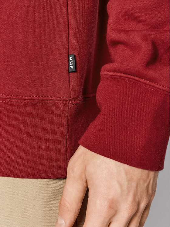 HUF HUF Суитшърт Essentials Tt PF00100 Червен Regular Fit