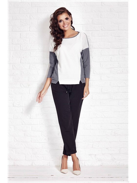 Awama Awama Maglione A081 Écru Basic Fit