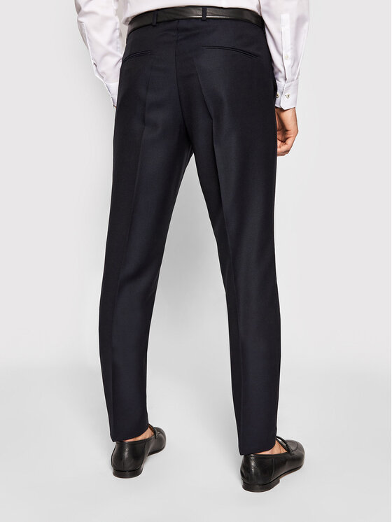 Oscar Jacobson Oscar Jacobson Pantaloni de costum Denz 51705027 Bleumarin Slim Fit