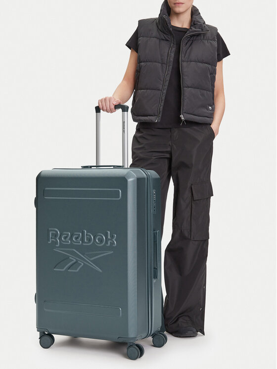 Reebok Reebok Голям куфар RBK-WAL-024-CCC-L Зелен
