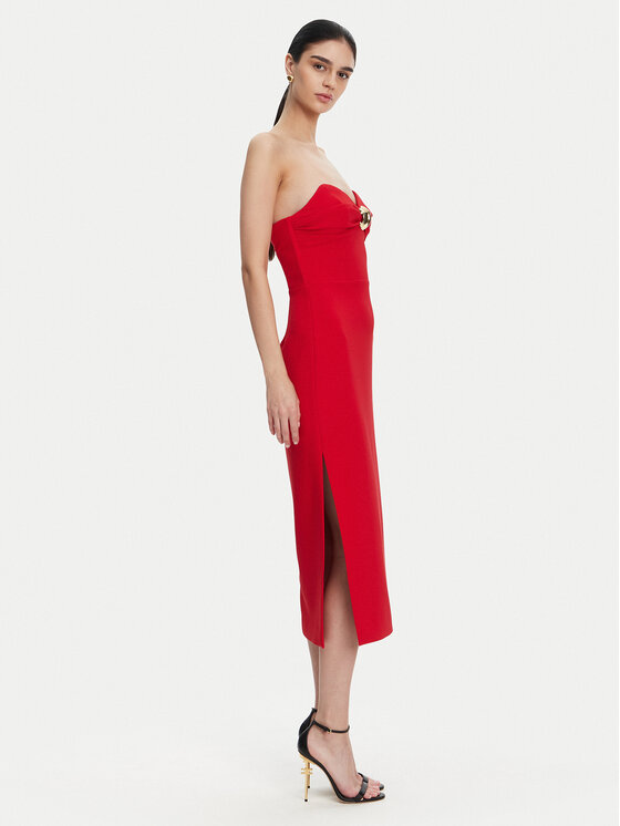 Elisabetta Franchi Elisabetta Franchi Rochie cocktail AB-769-51E2 Roșu Regular Fit