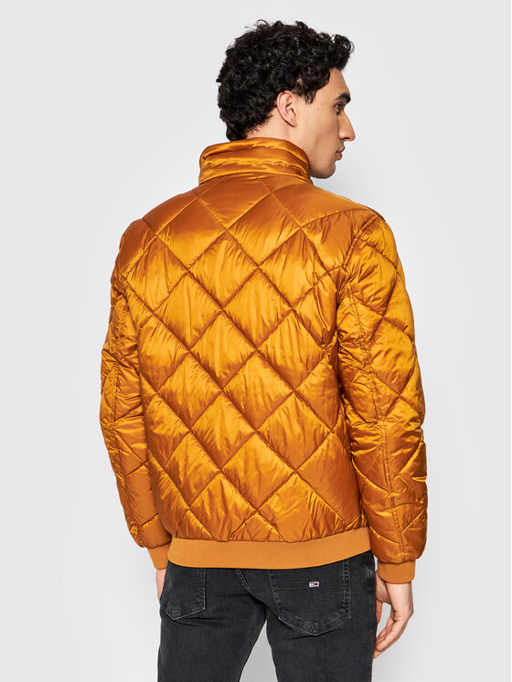 Tommy Hilfiger Tommy Hilfiger Prehodna jakna Diamond Quilter MW0MW19617 Zlata Regular Fit