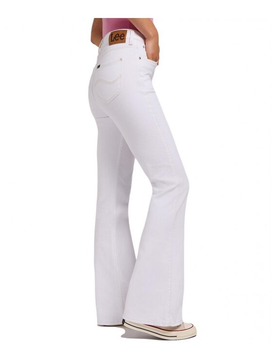 Lee Lee Jeansy REESE Biały Bootcut Fit
