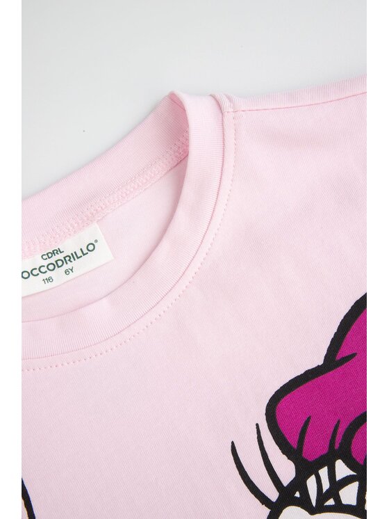 Coccodrillo Coccodrillo T-Shirt WC5143207LGD-007 Różowy Regular Fit