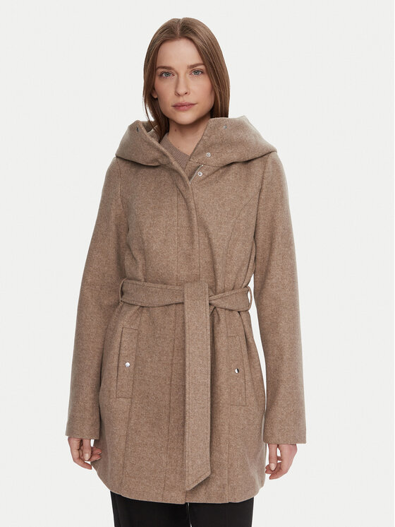 Vero Moda Vero Moda Kabát pro přechodné období Popliva 10310779 Béžová Regular Fit
