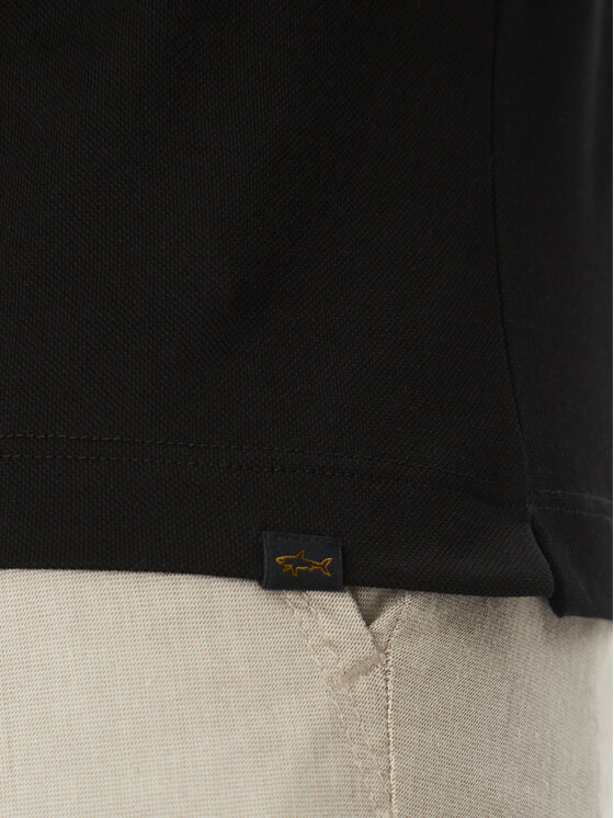 Paul&Shark Paul&Shark Тениска с яка и копчета 25411236 Черен Regular Fit