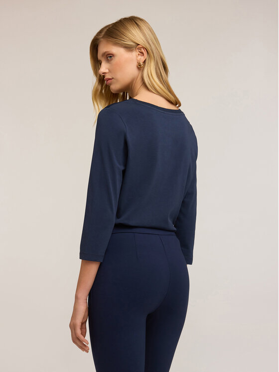 Motivi Motivi T-shirt G064W703440N034 Blu Regular Fit