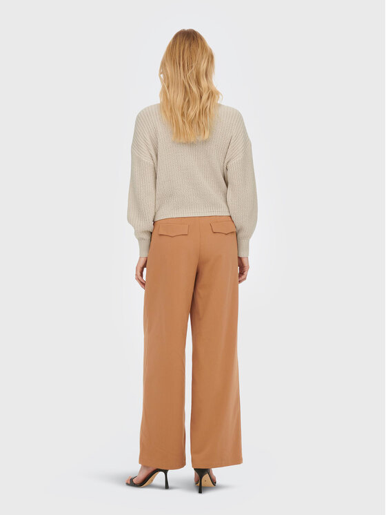 ONLY ONLY Kardiganas Carol 15211521 Smėlio Relaxed Fit