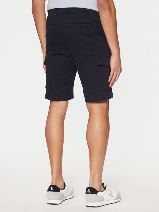 Calvin Klein Calvin Klein Auduma šorti Modern Twill K10K114067 Tumši zils Regular Fit
