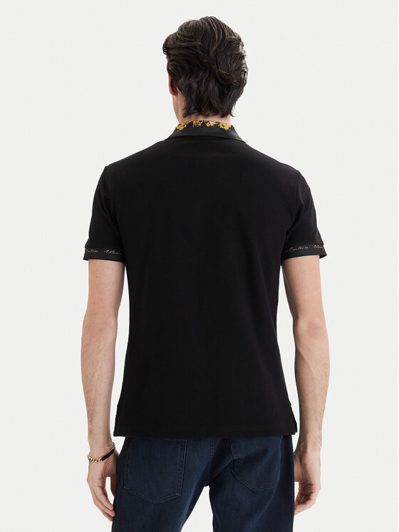 Versace Jeans Couture Versace Jeans Couture Polo 80GAGT12 CJ01T Crna Slim Fit