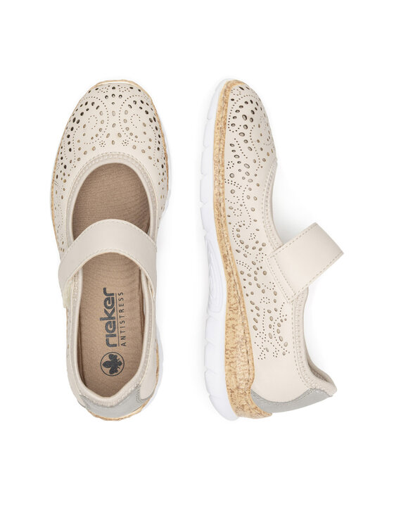 Rieker Rieker Балеринки N4299-60 Бежов