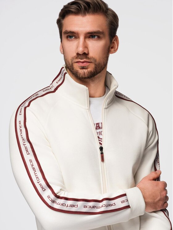 Ombre Ombre Komplet dresowy Z113 Biały Regular Fit