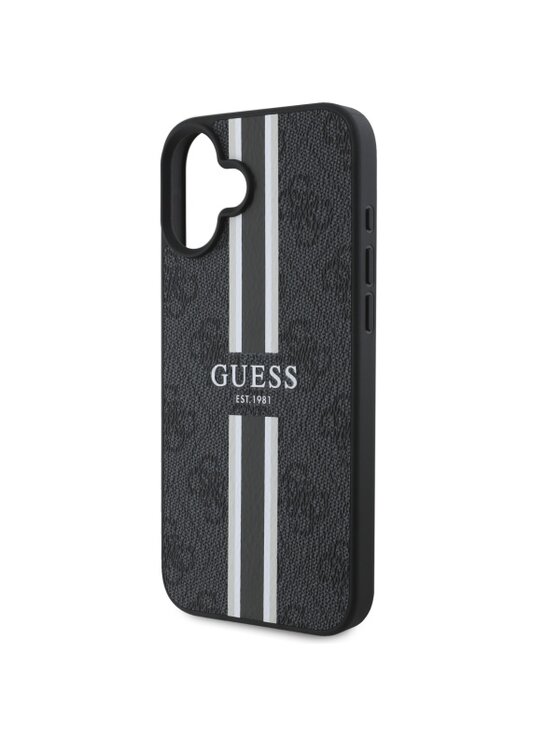 Guess Guess Etui na telefon 4G Printed Stripes Czarny