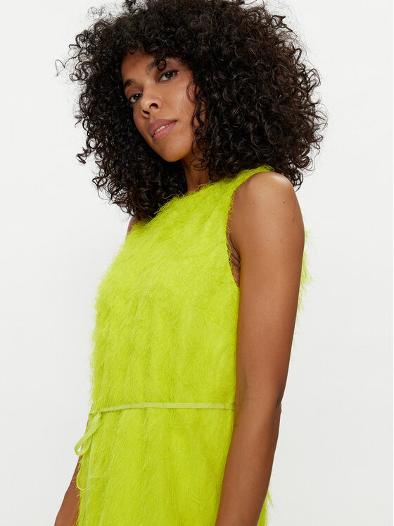TWINSET TWINSET Cocktail obleka 241TP2431 Rumena Regular Fit