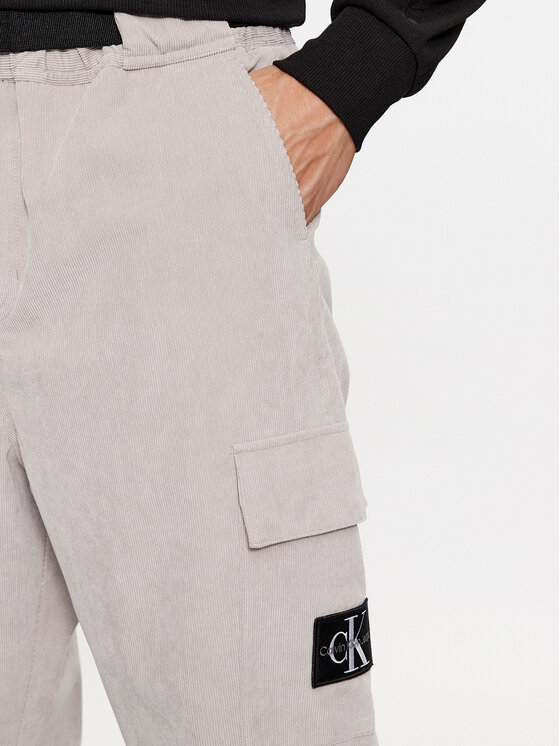 Calvin Klein Jeans Calvin Klein Jeans Штани з тканини J30J324035 Сірий Relaxed Fit