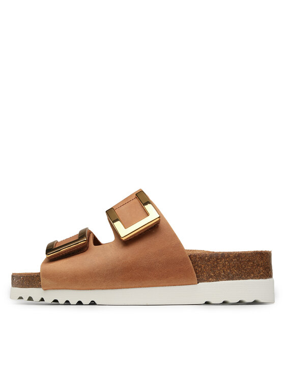 Scholl Scholl Шльопанці Monterey 2 Straps Ad Med MF30583 Коричневий