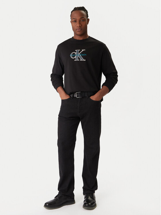Calvin Klein Jeans Calvin Klein Jeans Pulóver LV04RE257G Fekete Regular Fit