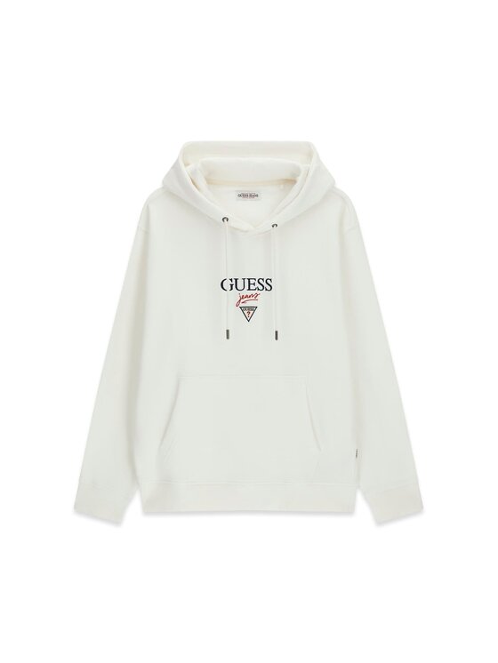 Guess Jeans Guess Jeans Bluza M6RQ26 KCPR1 Biały Regular Fit