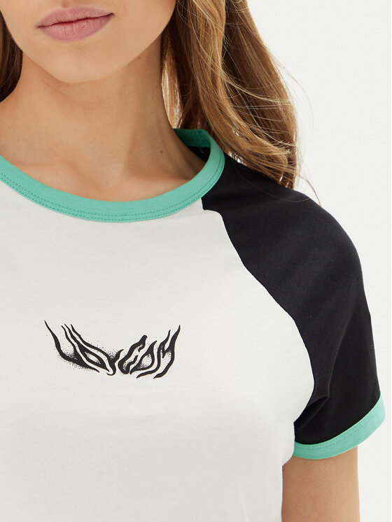 Volcom Volcom T-shirt Alix 2 B3512506 Bianco Slim Fit