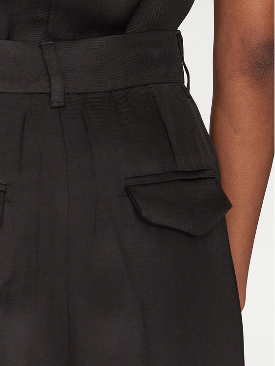 Marella Marella Pantaloni palazzo Pianosa 2515131041 Negru Wide Leg