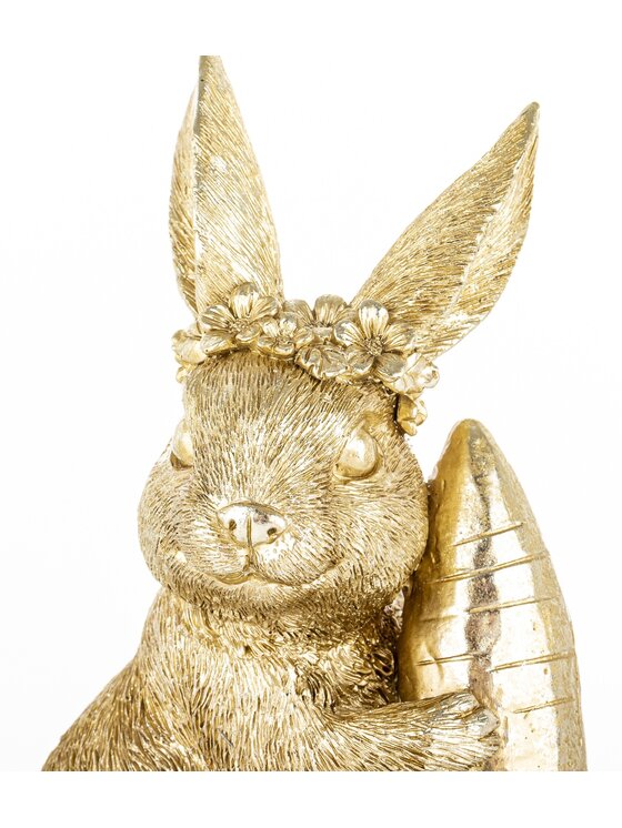MIAhome MIAhome Figurka króliczka z marchewką KAROTO Złoty