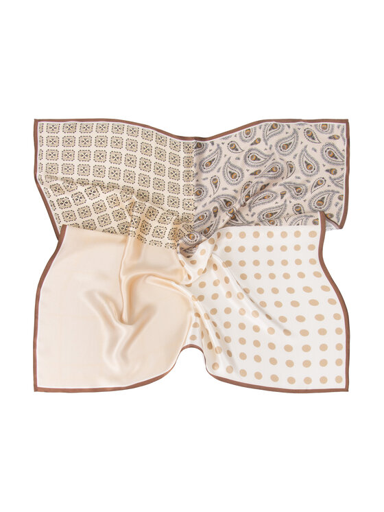 ALLORA BE UNIQUE ALLORA BE UNIQUE Foulard jedwabna Beige