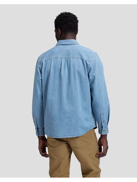 Lee Lee Koszula WORKWEAR BUTTON DOWN Niebieski Relaxed Fit