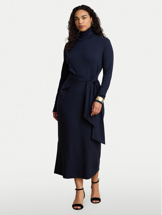 LAUREN RALPH LAUREN LAUREN RALPH LAUREN Φόρεμα υφασμάτινο 200980028008 Σκούρο μπλε Slim Fit
