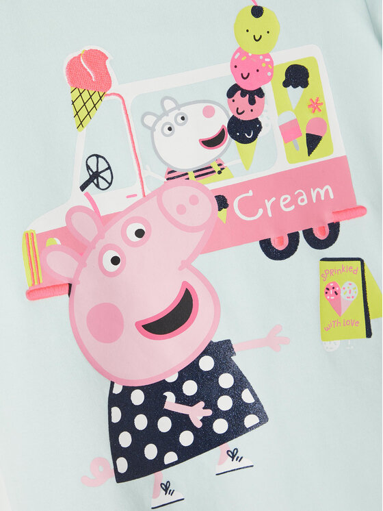 NAME IT NAME IT T-Shirt PEPPA PIG 13201304 Zielony Regular Fit