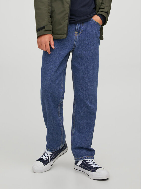 Jack&Jones Junior Džinsi 12221414 Zils Relaxed Fit