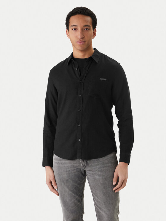 Calvin Klein Jeans Calvin Klein Jeans Hemd LV04RF121G Schwarz Regular Fit