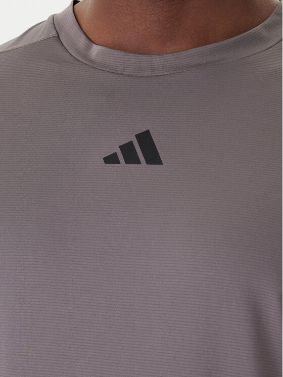 adidas adidas Technisches T-Shirt D4T PrimeLift 3 Stripes KE9936 Grau Regular Fit
