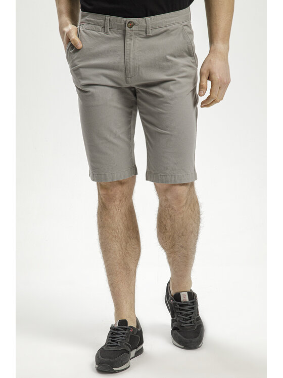 Cross Jeans Cross Jeans Szorty materiałowe A 565-281 Szary Chino Fit