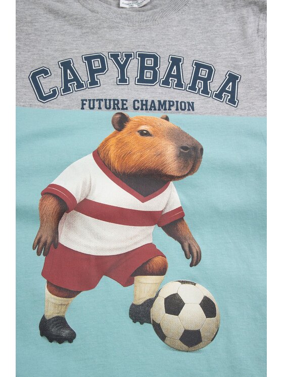 Coccodrillo Coccodrillo T-Shirt ZC6143225VBB-019 Szary Regular Fit
