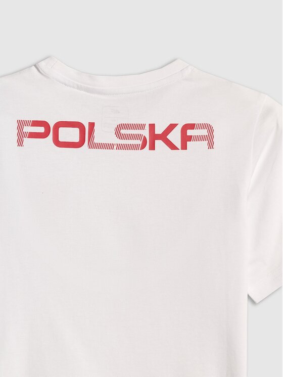 4F 4F T-Shirt FAN FOOTBALL COLLECTION Biały Regular Fit