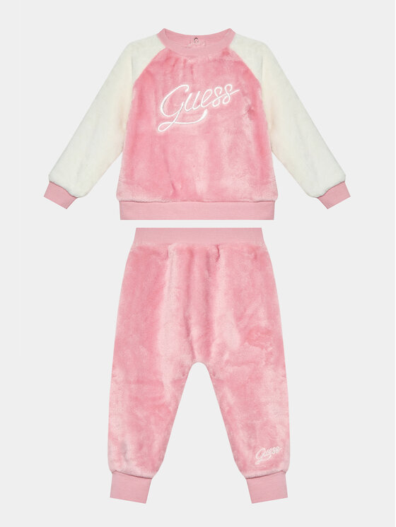 Guess Tuta A3BG18 WFRS0 Rosa Regular Fit Modivo