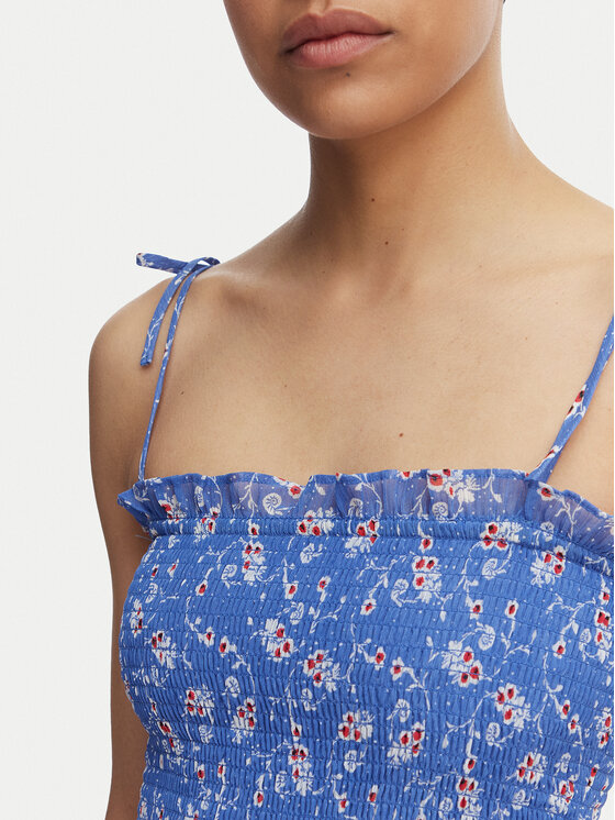 Tommy Jeans Tommy Jeans Sommerkleid DW0DW20339 Blau Regular Fit