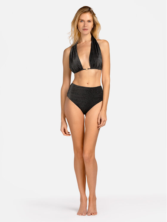 Miss Lou Miss Lou Bikini pezzo sotto D-LG1-CZ Nero