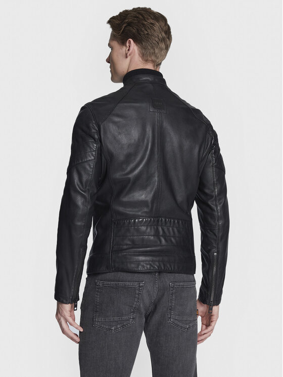 Boss Boss Kurtka skórzana Joset 50477258 Czarny Slim Fit