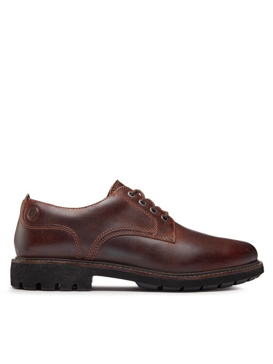 Clarks Clarks Poltopánky Batcombe Tie 261734367 Hnedá