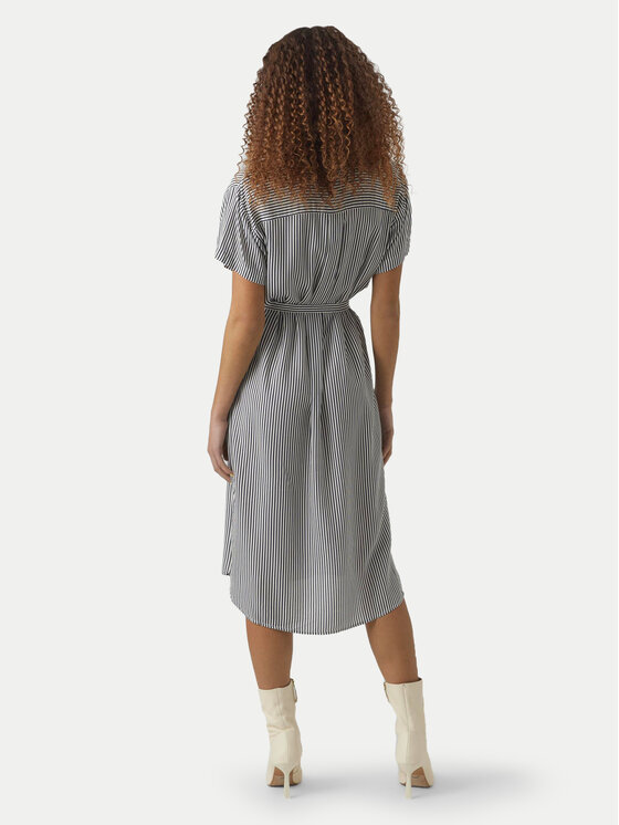Vero Moda Vero Moda Košilové šaty Bumpy 10279684 Šedá Regular Fit