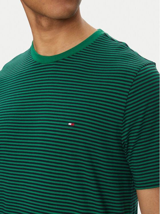 Tommy Hilfiger Tommy Hilfiger Majica Ess Seasonal MW0MW39995 Zelena Regular Fit